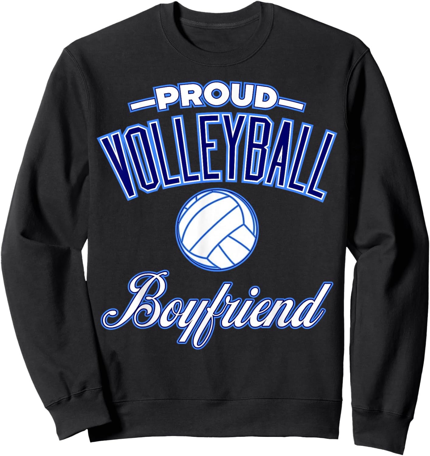 Volleyball Boyfriend Shirt Sweatshirt - Sweatshirt | Black