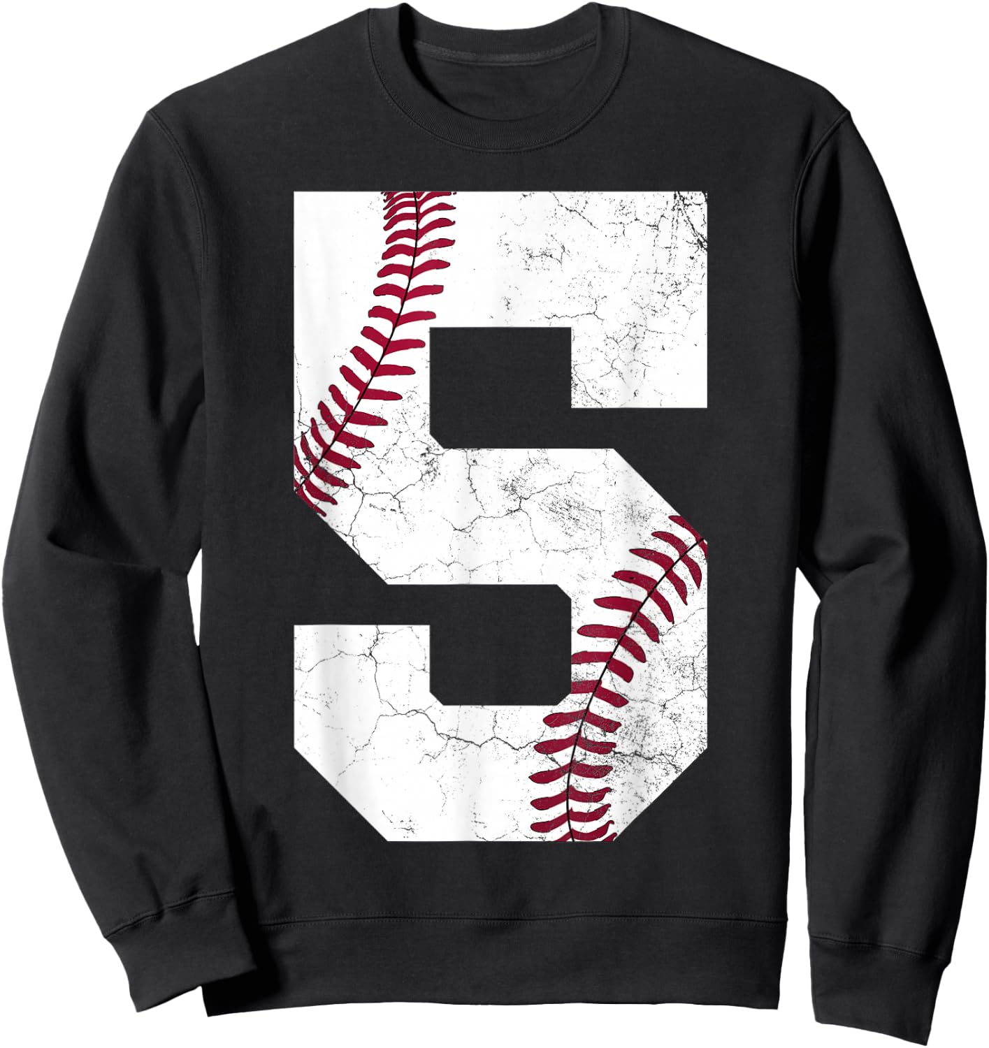 5th Birthday Gift Baseball Shirt Boys Kids Five 5 2020 Sweatshirt - Sweatshirt | Black