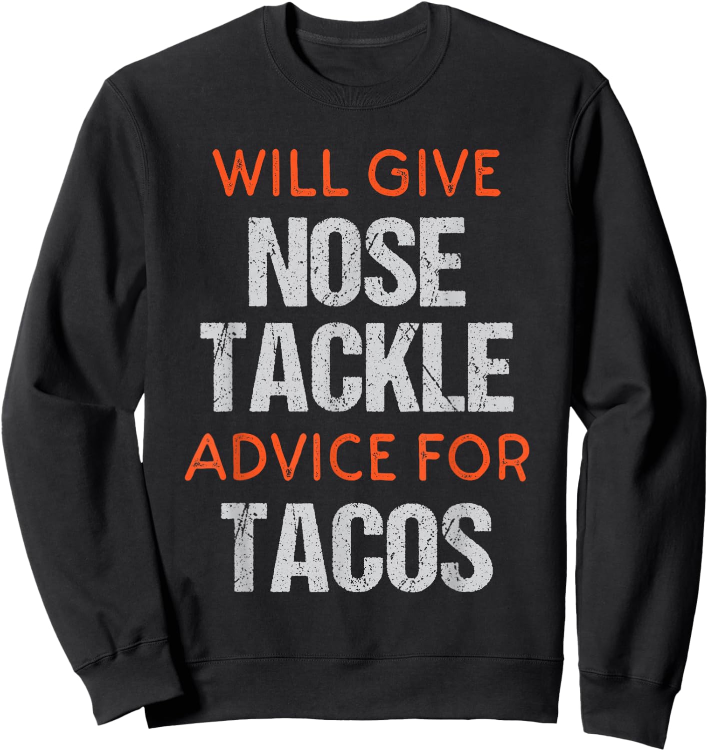 Funny Football Player Defensive Nose Tackle Position Gifts Sweatshirt - Sweatshirt | Black