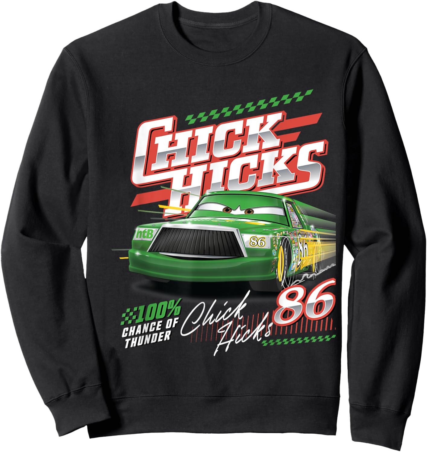 Car Chick Hicks Chance Of Thunder Sweatshirt - Sweatshirt | Black