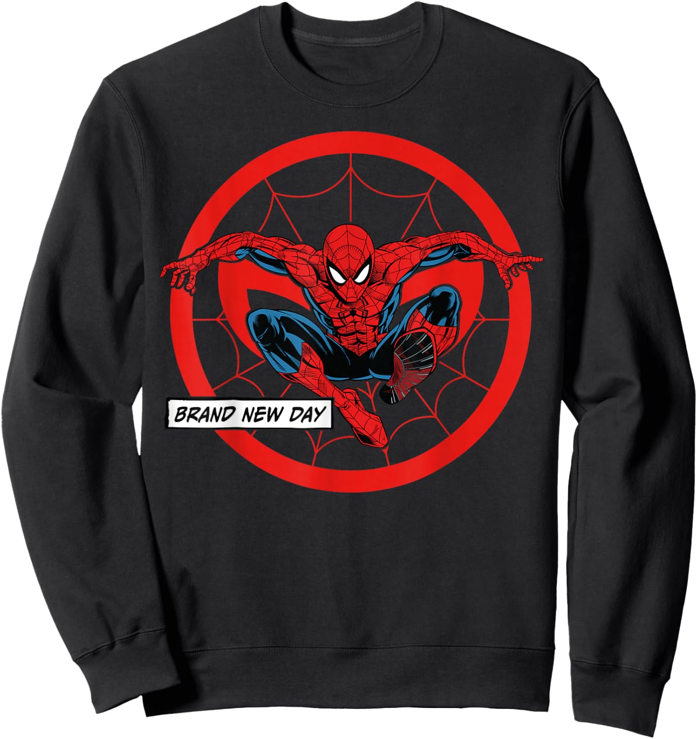Marvel Studios Spider-Man: BND Movie 2026 Spidey & Mask Icon Sweatshirt - Sweatshirt | Black