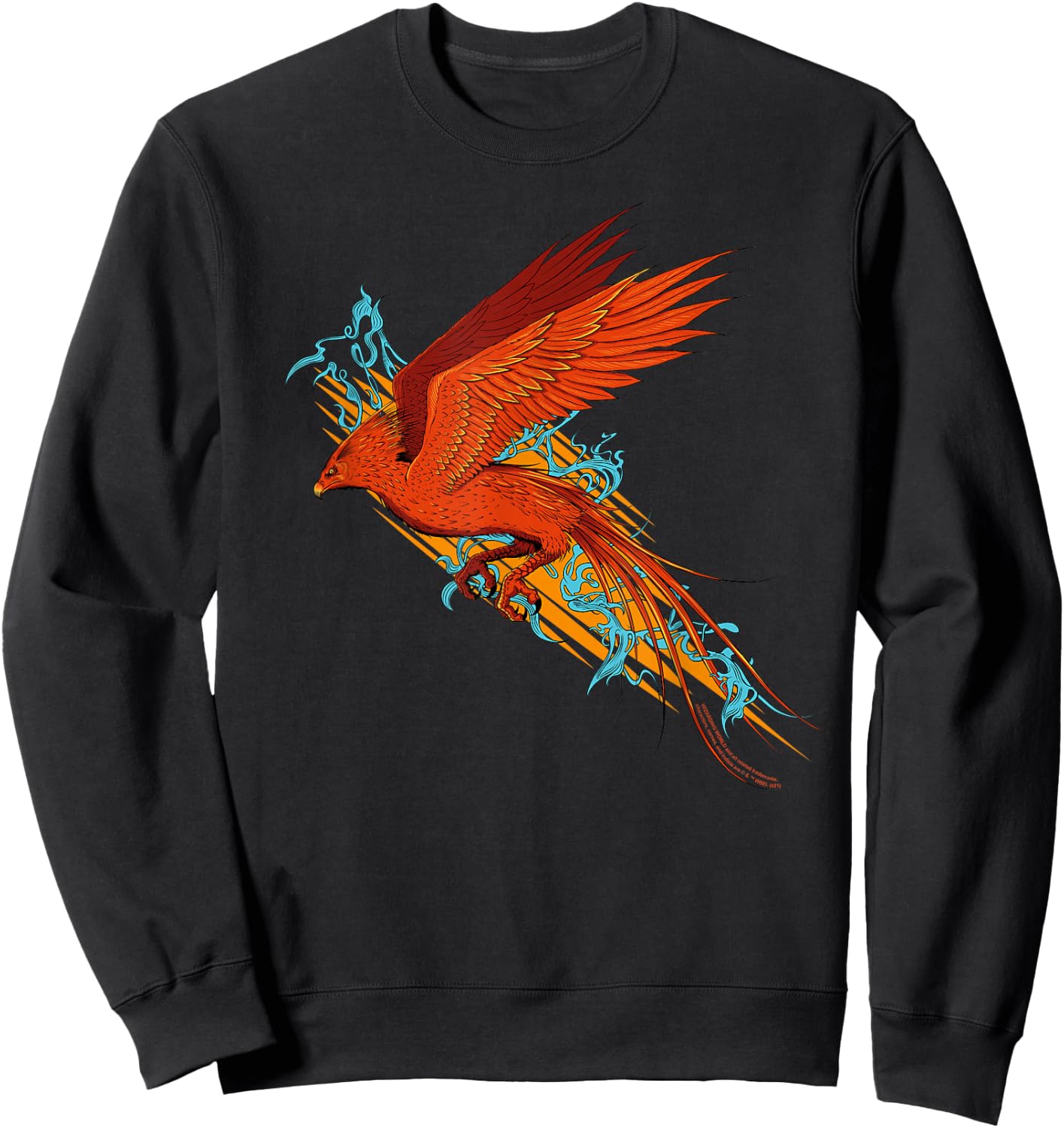 Harry Potter Fawkes the Phoenix in Flight Sweatshirt - Sweatshirt | Black