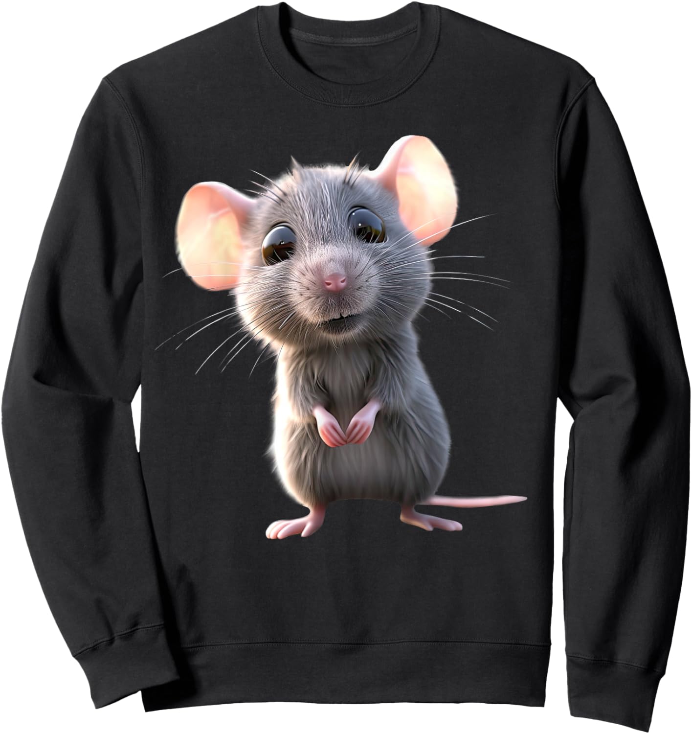 Rat Cute Mouse Rodents Dwarf Mouse Small Rats Mice Sweatshirt - Sweatshirt | Black