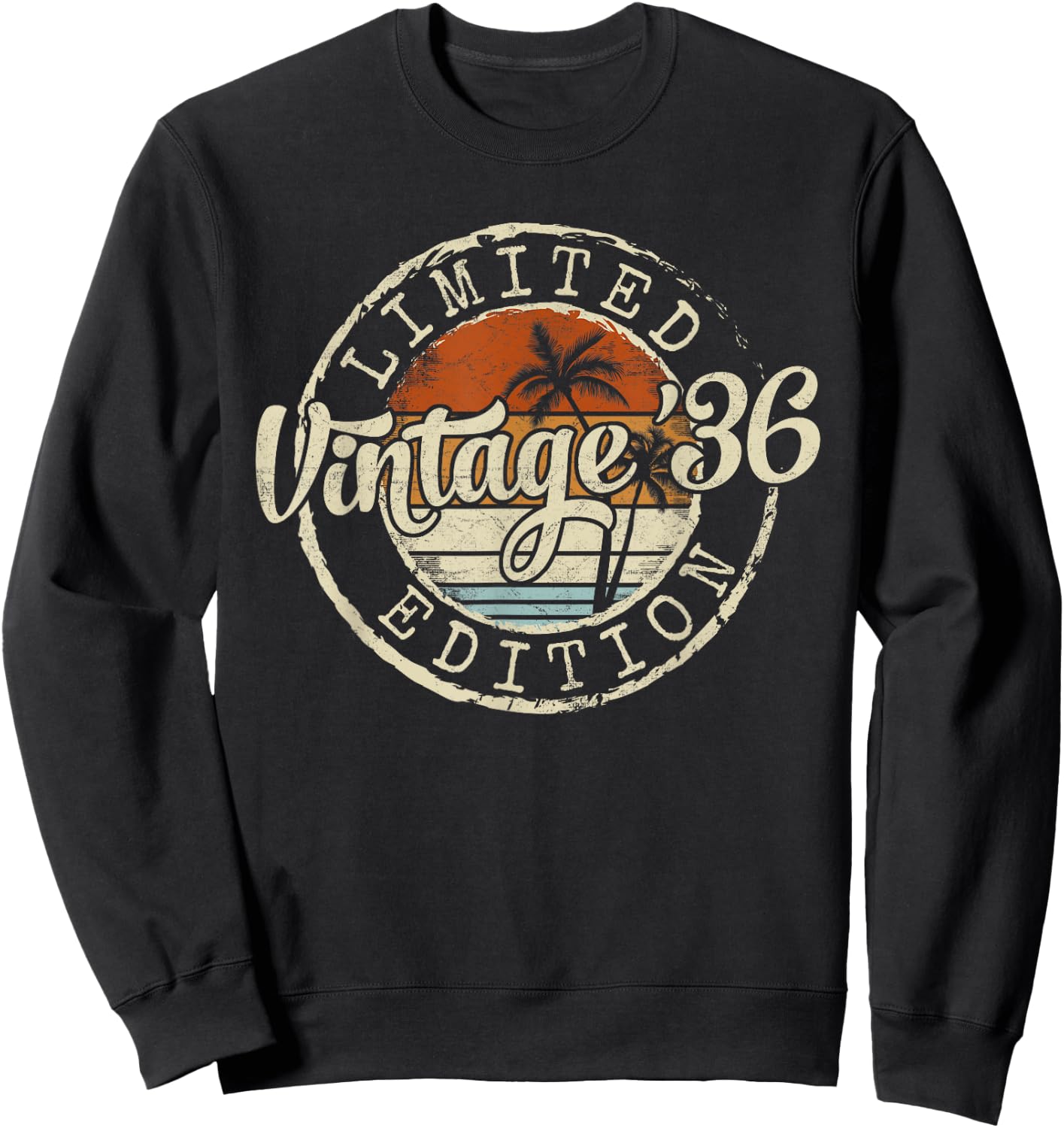 Vintage 1936 89th Birthday Gifts Women 89 Year Old Sweatshirt - Sweatshirt | Black