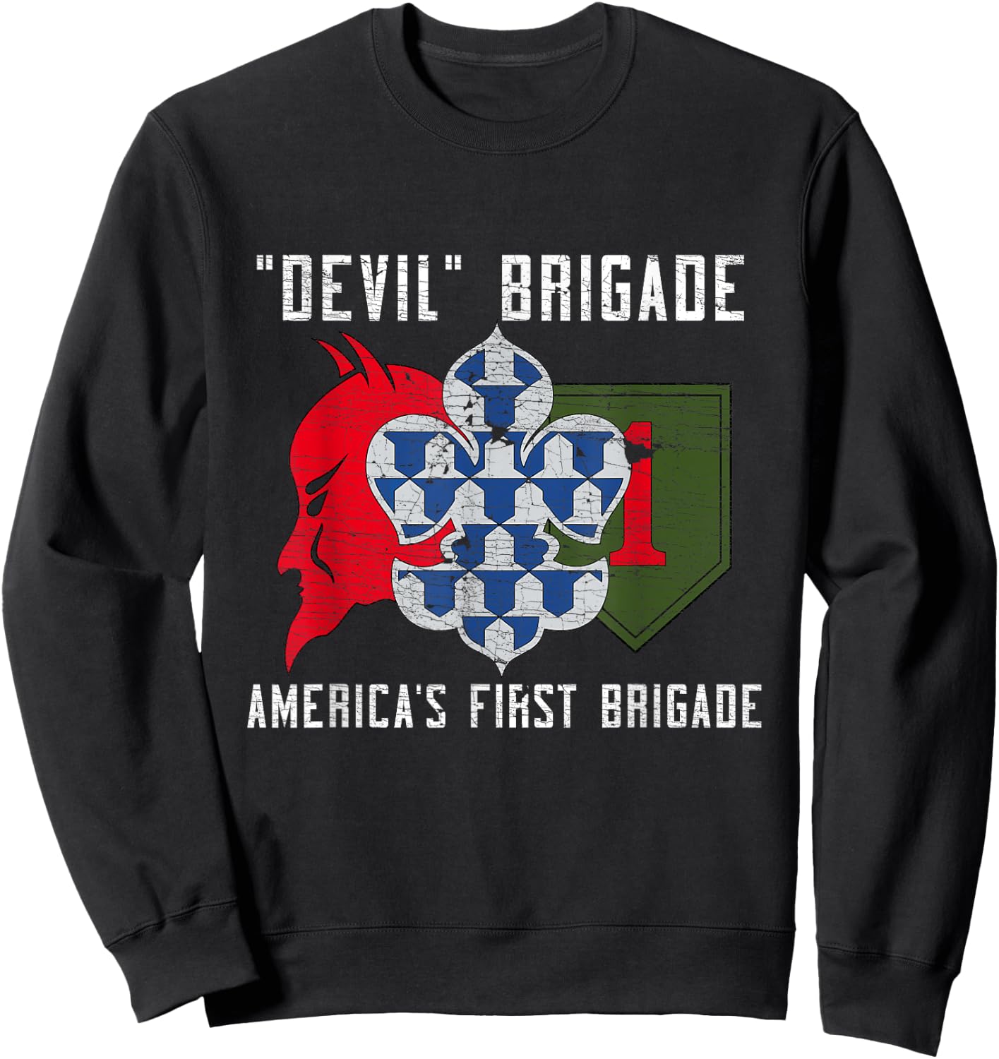 1st Armored Brigade Combat Team 1ABCT 1st Infantry Division Sweatshirt - Sweatshirt | Black