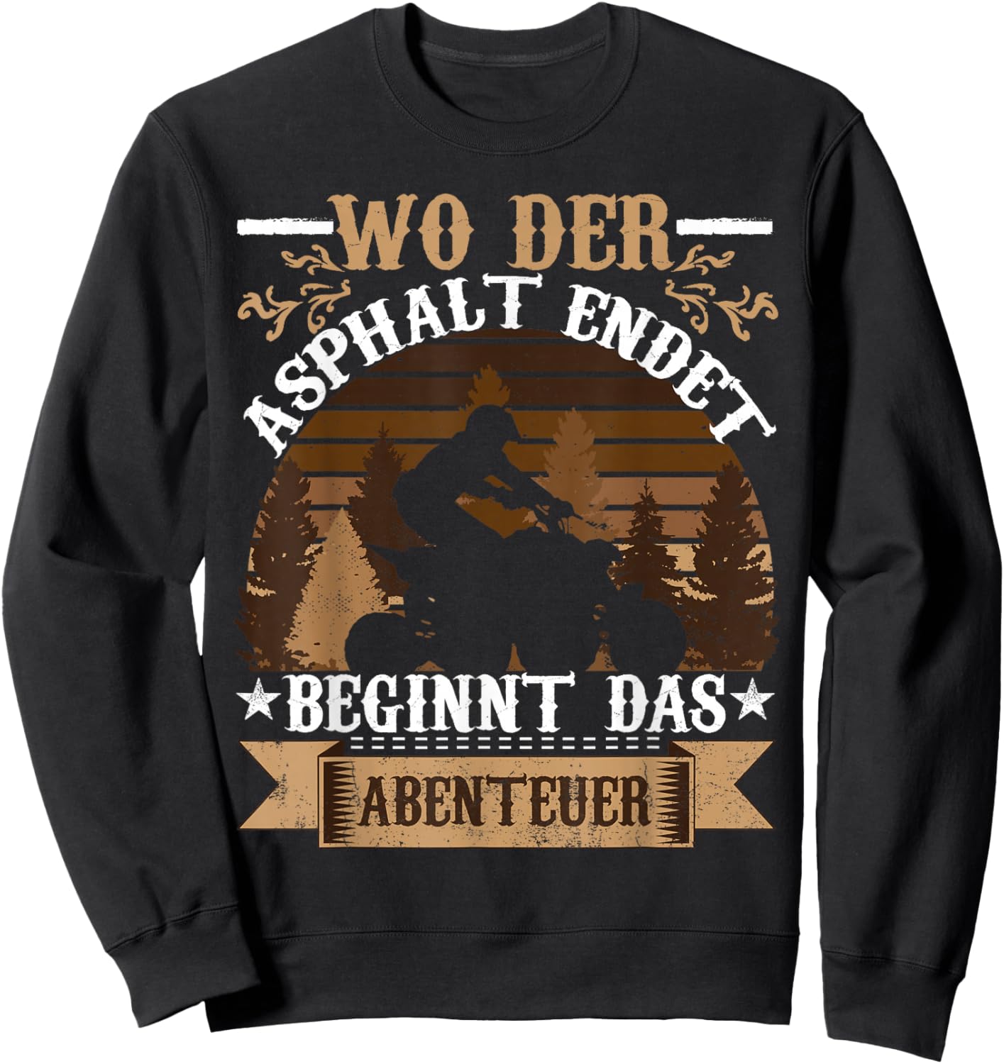 Quad Motorsport Quad Biker , black Sweatshirt - Sweatshirt | Black