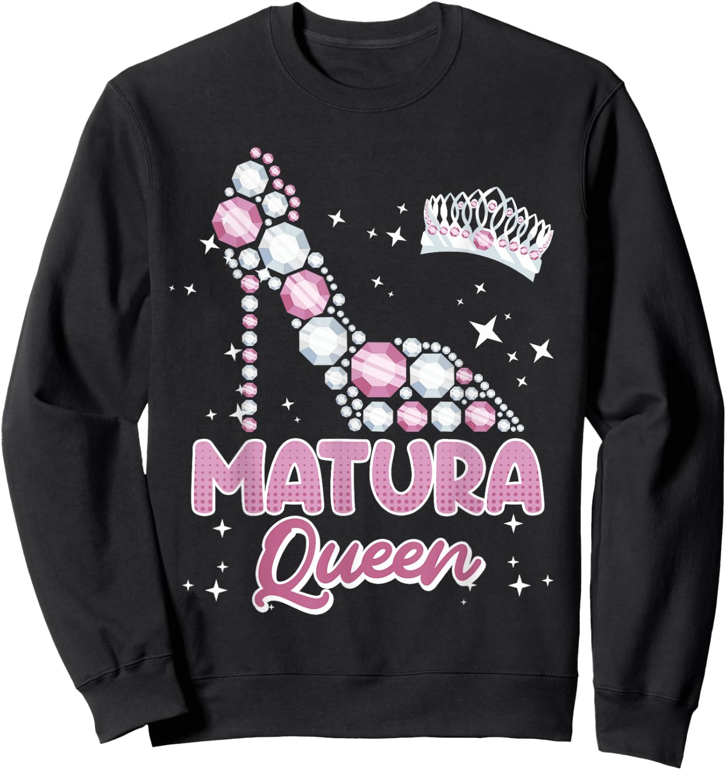 Matura Queen 2026 Maturantin Schulabschluss Mädchen Sweatshirt - Sweatshirt | Black