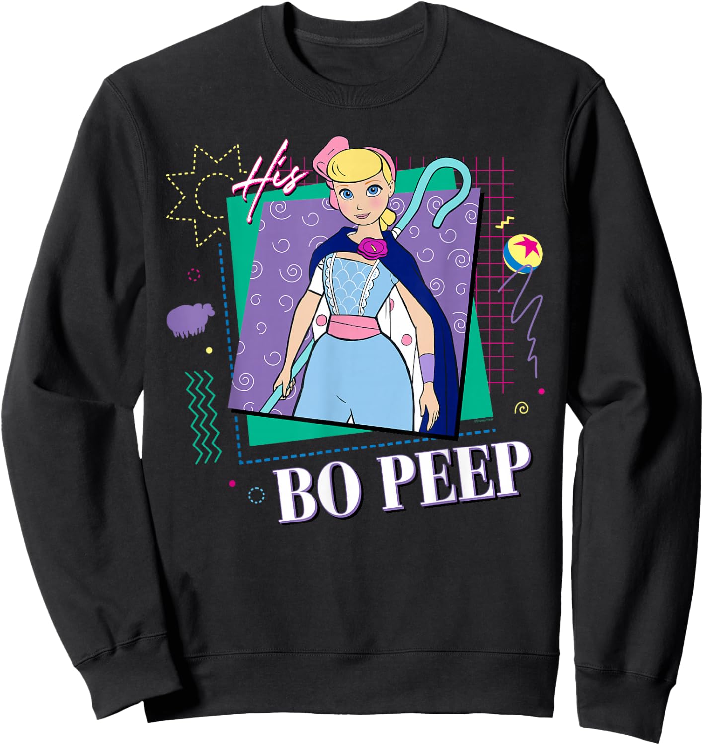 Disney and Pixar's Toy Story Couples Matching His Bo Peep Sweatshirt - Sweatshirt | Black