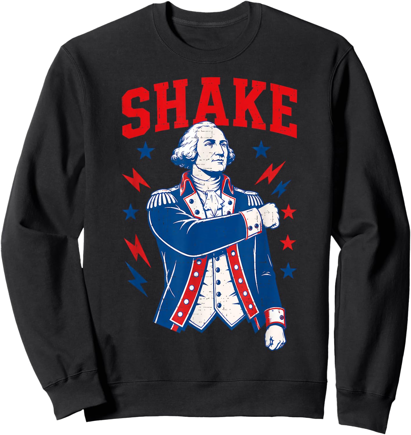 Funny Shake and Bake 4th of July Couple Matching Sweatshirt - Sweatshirt | Black
