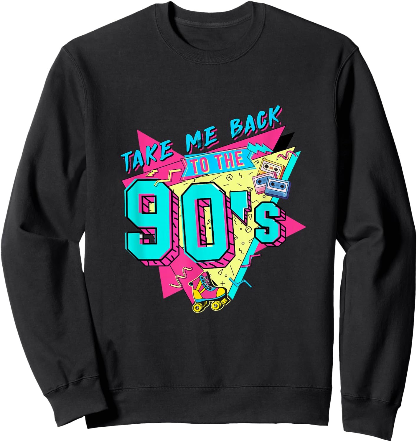 Bring Me Back to the 90s Made in the 90s 1990s Generation 90s , black Sweatshirt - Sweatshirt | Black