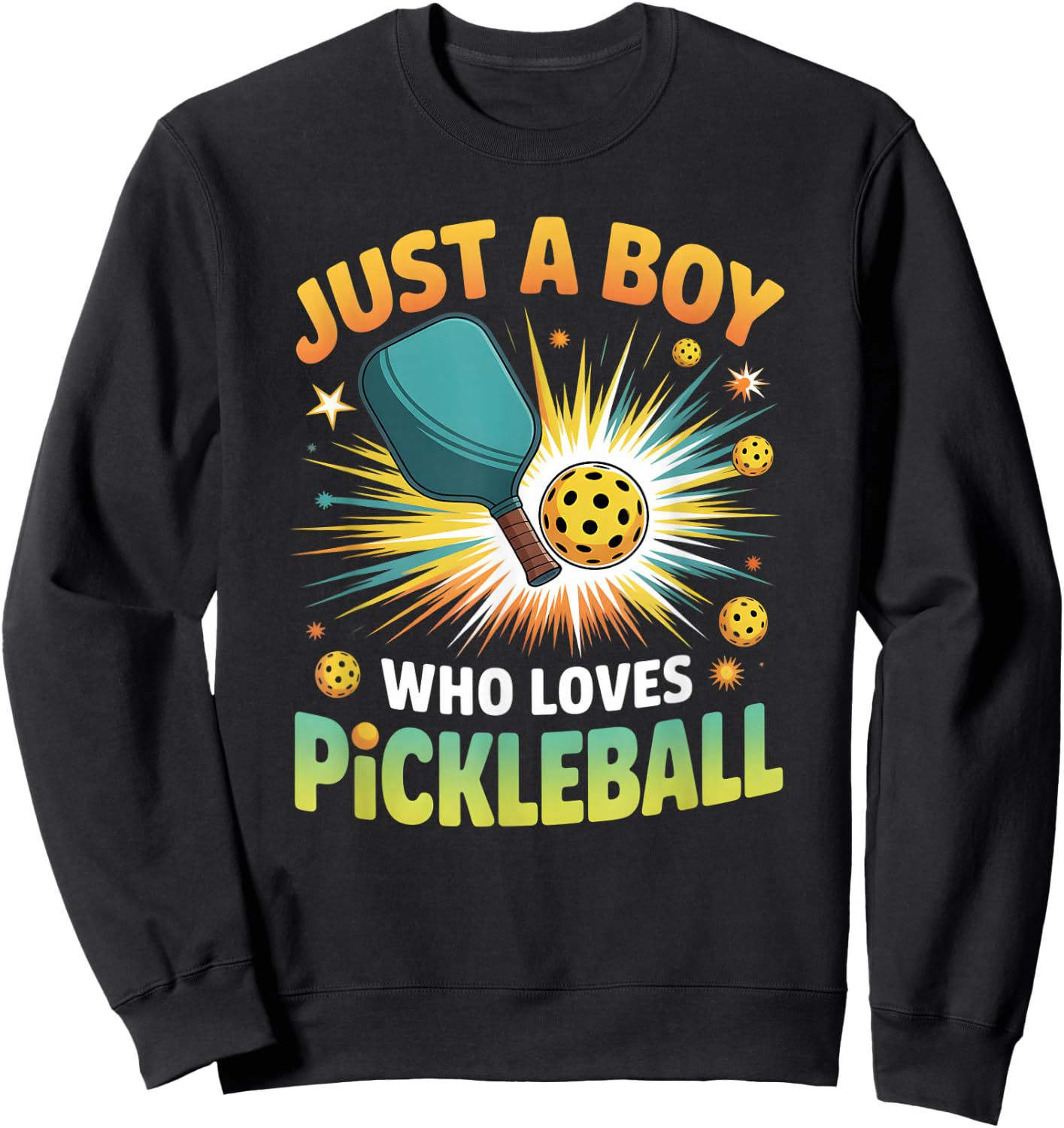 Boys Pickleball Sweatshirt - Sweatshirt | Black