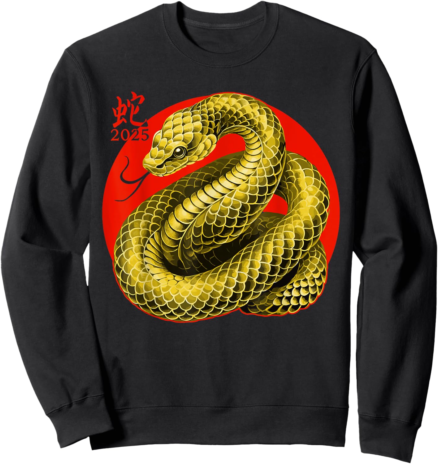 Year of the Snake 2025 Chinese New Year Sweatshirt - Sweatshirt | Black