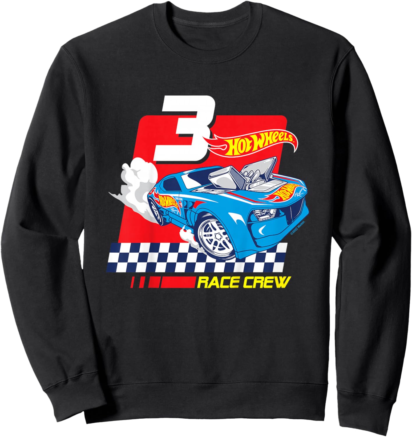 Children's Hot Wheels Race Crew 3 Years Old , black Sweatshirt - Sweatshirt | Black