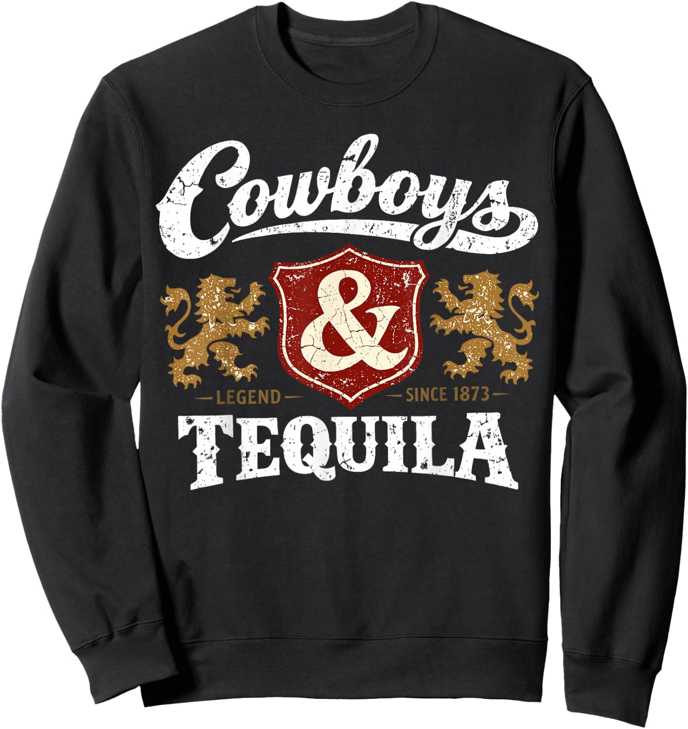 Cowboys and Tequila Outfit Rodeo Western Country Sweatshirt - Sweatshirt | Black