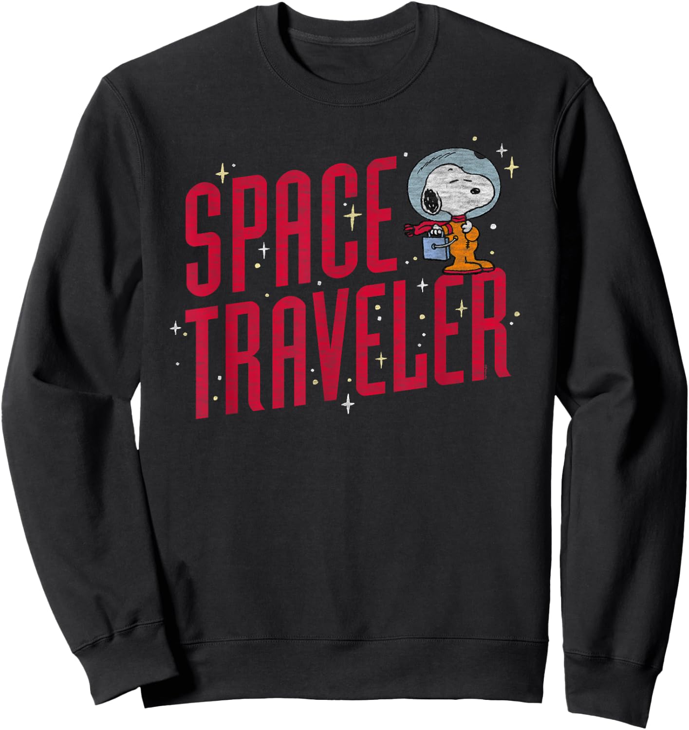 Peanuts Snoopy the Spaceman Sweatshirt - Sweatshirt | Black