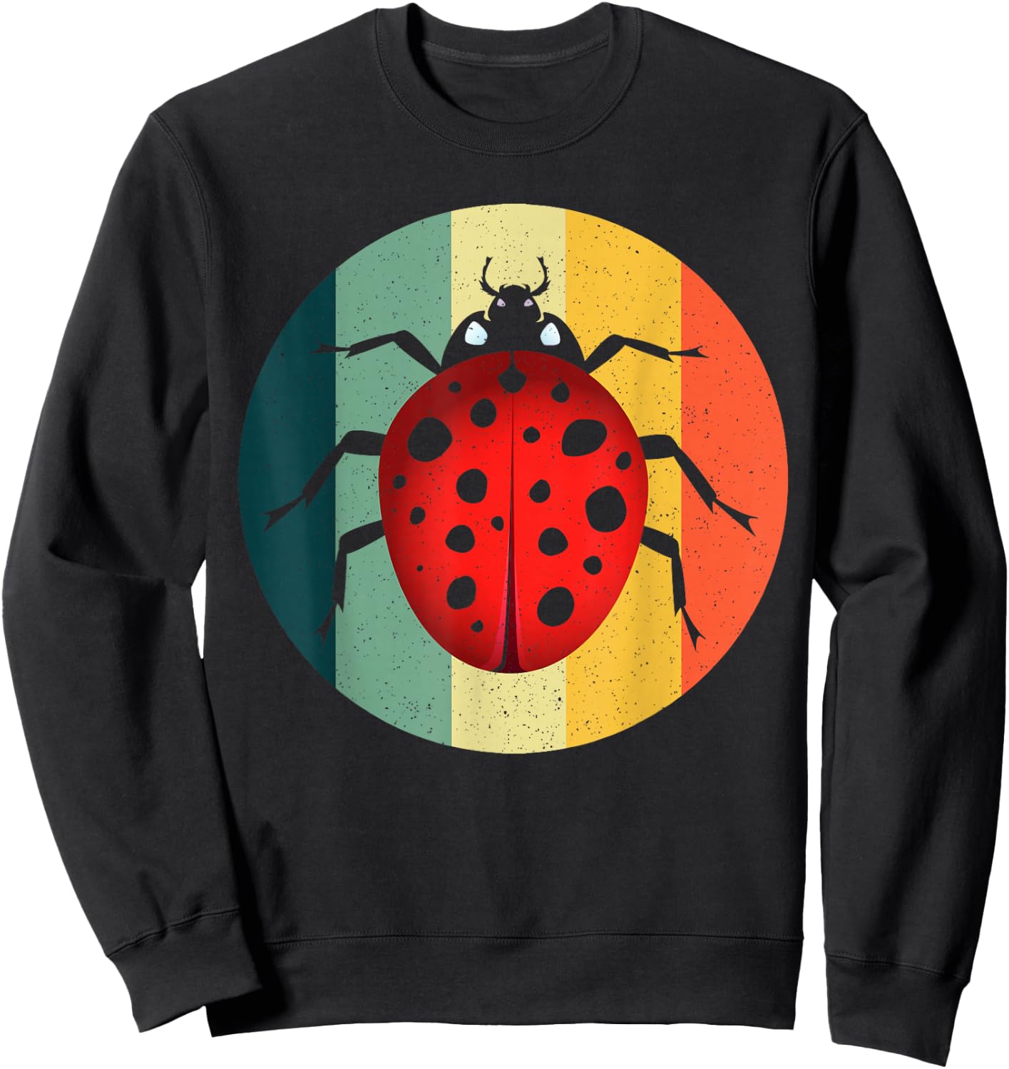 Cool Ladybug Design Women Kid Ladybug Lover Lady Bug Sweatshirt - Sweatshirt | Black