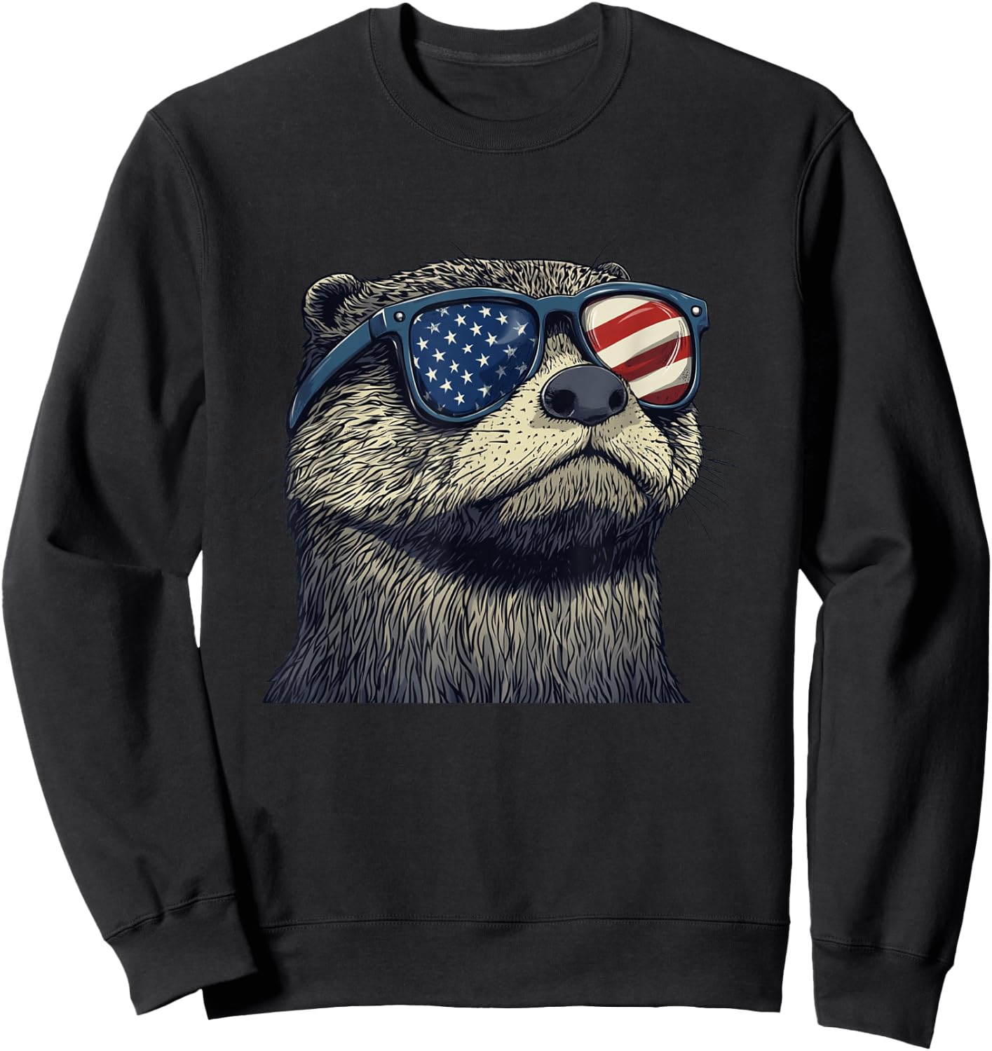 Rocking America Sunglasses Sweatshirt - Sweatshirt | Black