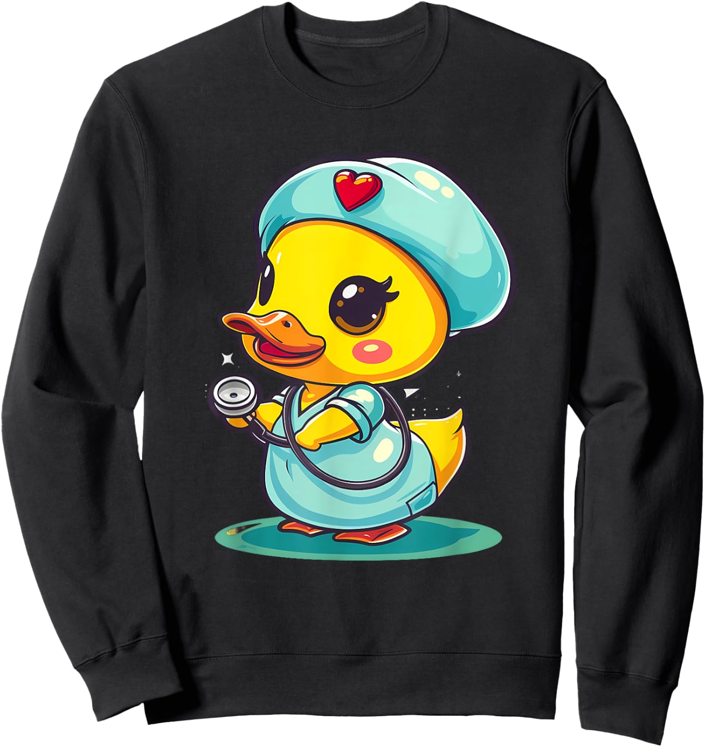 Rubber Duck Nurse Rubber Duck Doctor Healthcare Nursing Sweatshirt - Sweatshirt | Black