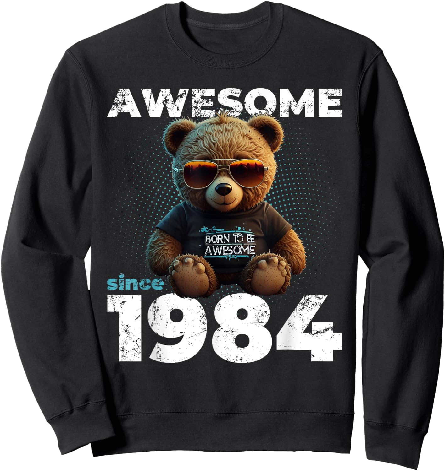 40e Anniversaire Homme Original Vintage 1984 Sweatshirt - Sweatshirt | Black
