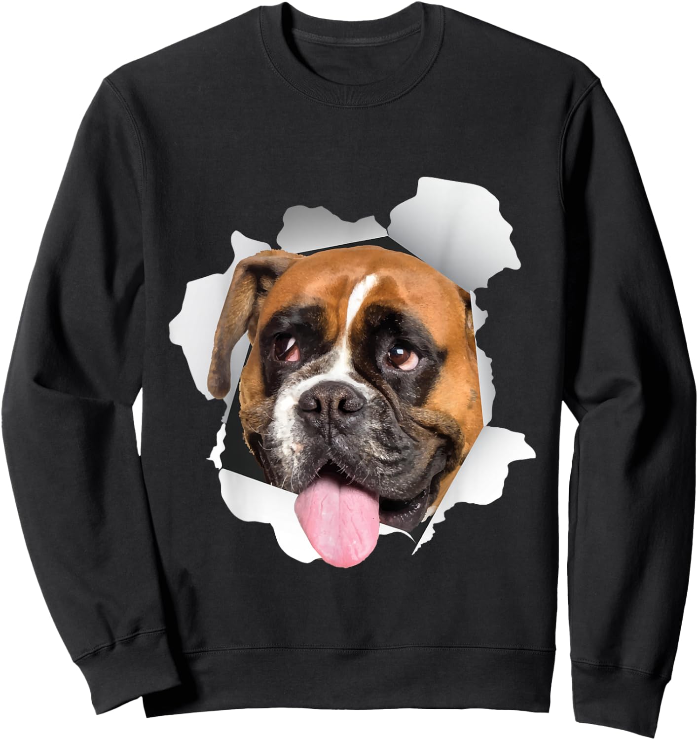 Sneaking Boxer Dog - Animal Breeder Puppy Veterinarian Sweatshirt - Sweatshirt | Black
