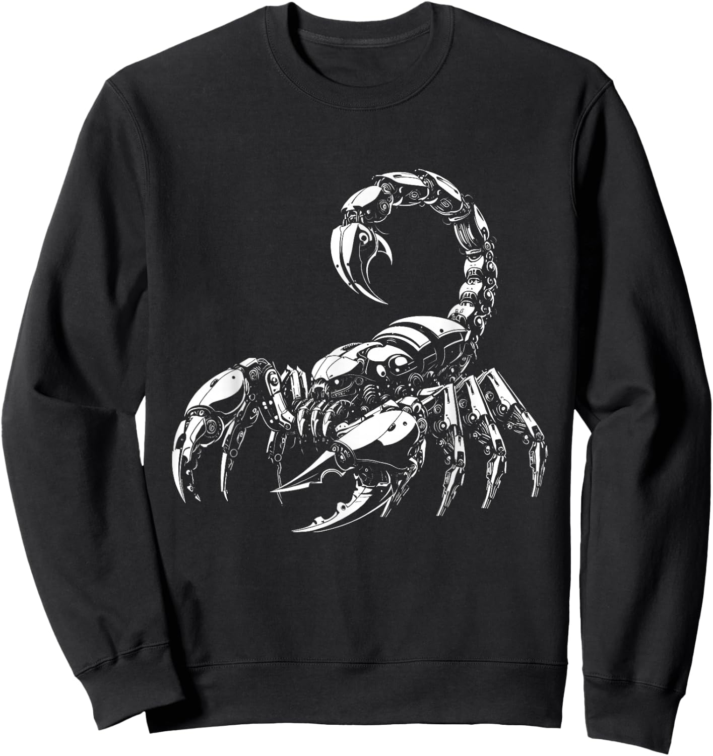 Scorpion Vinegaroon Robotics Mechacnial Sci-Fi Cyberpunk Sweatshirt - Sweatshirt | Black