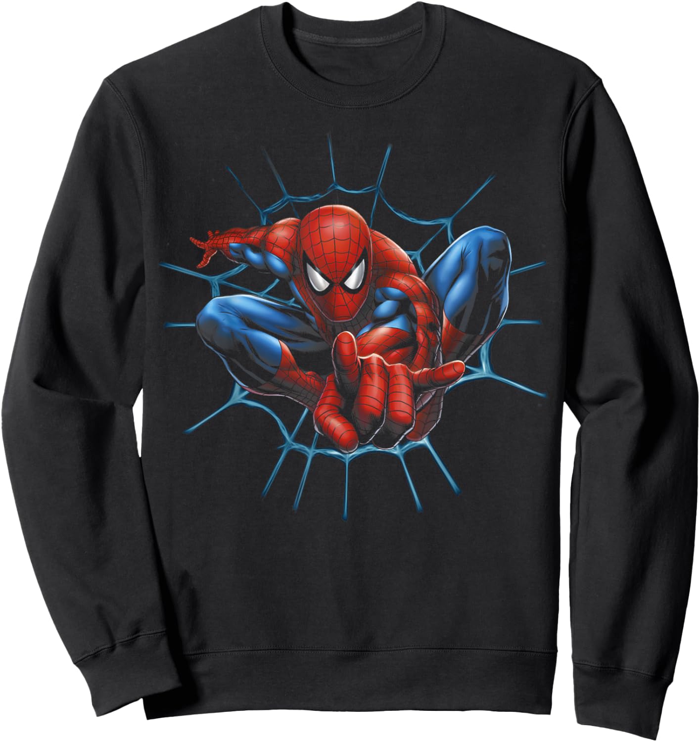 Marvel Spider-Man Web Sling Portrait Sweatshirt - Sweatshirt | Black