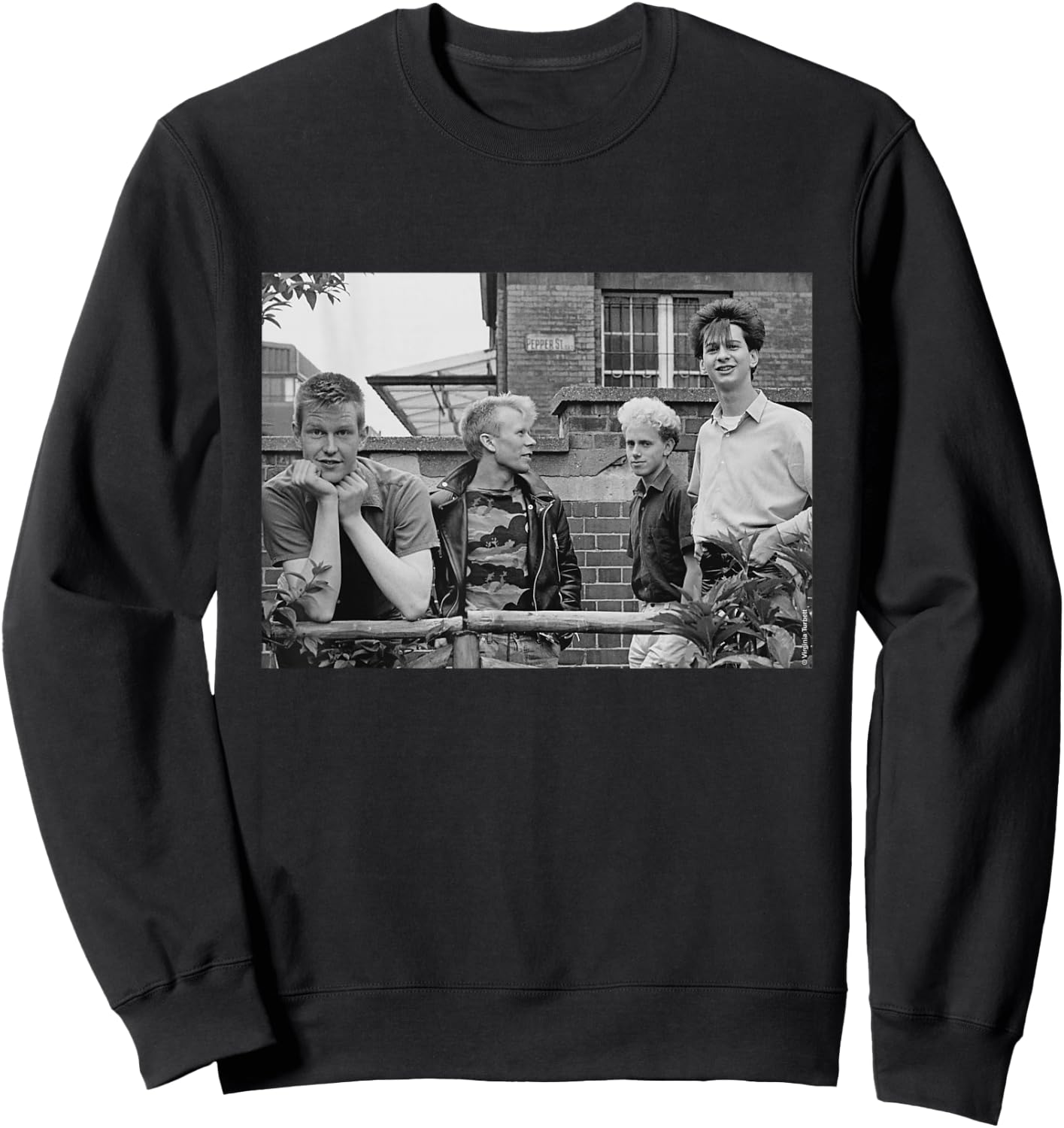 David Gahan by Depeche Mode Live 1981 by Virginia Turbett Sweatshirt - Sweatshirt | Black