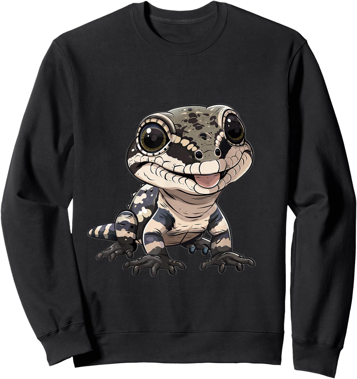 Tegu Lover Stuffed Animal Plush Essentials Lizard Lover Tegu Sweatshirt - Sweatshirt | Black