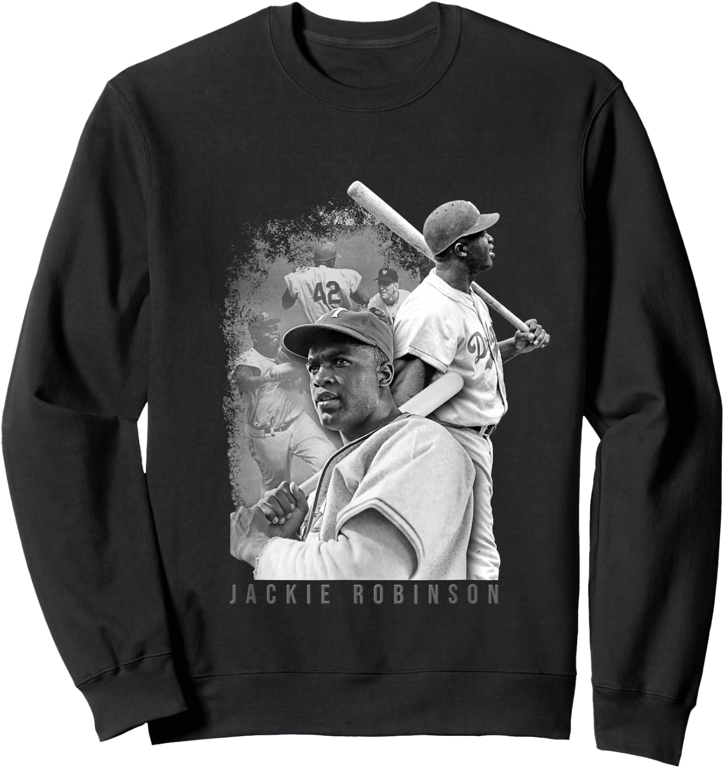 Baseball Jackie Robinson 001 , Black, S Sweatshirt - Sweatshirt | Black