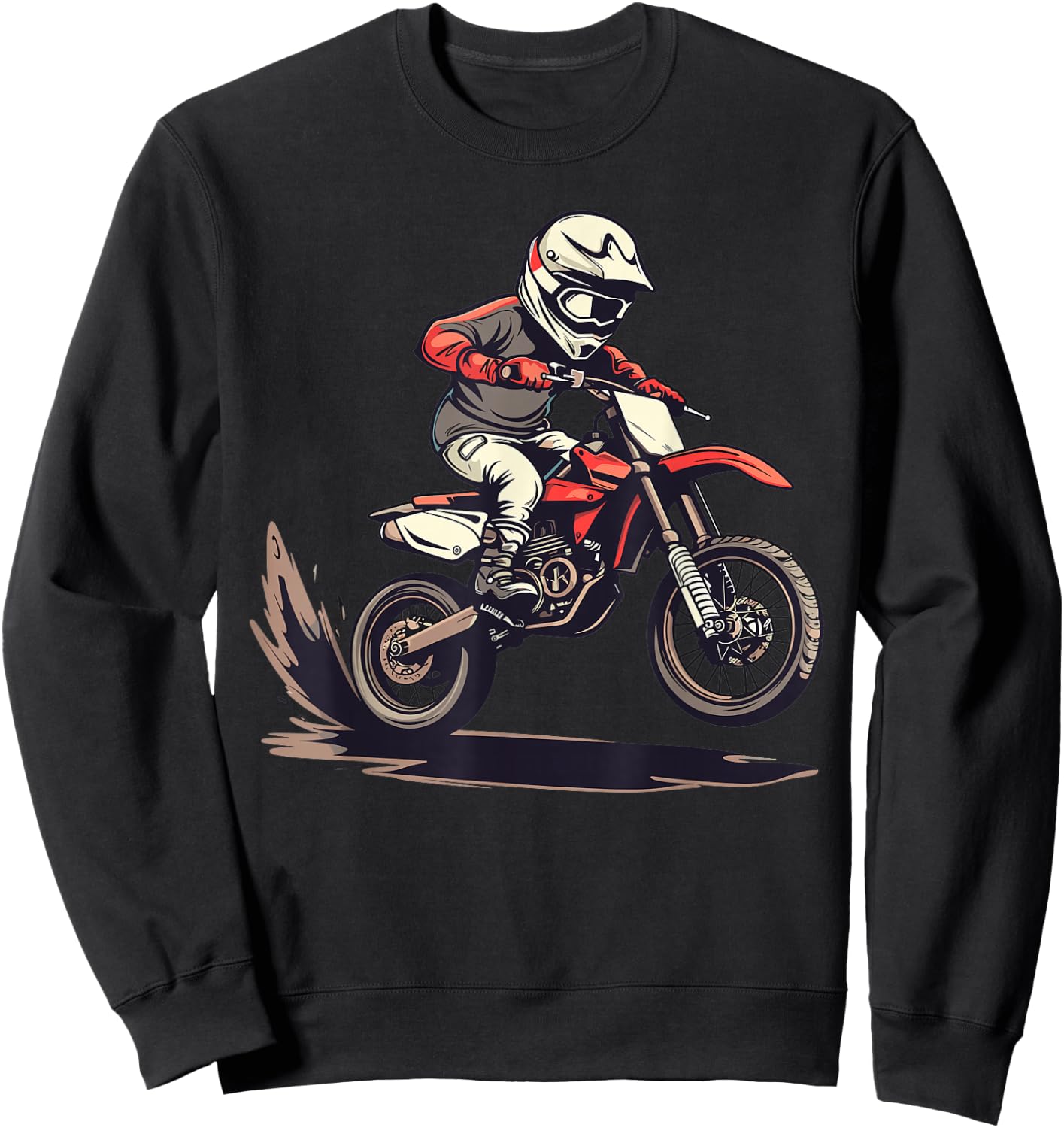 Motocross and Dirt Bike , black Sweatshirt - Sweatshirt | Black