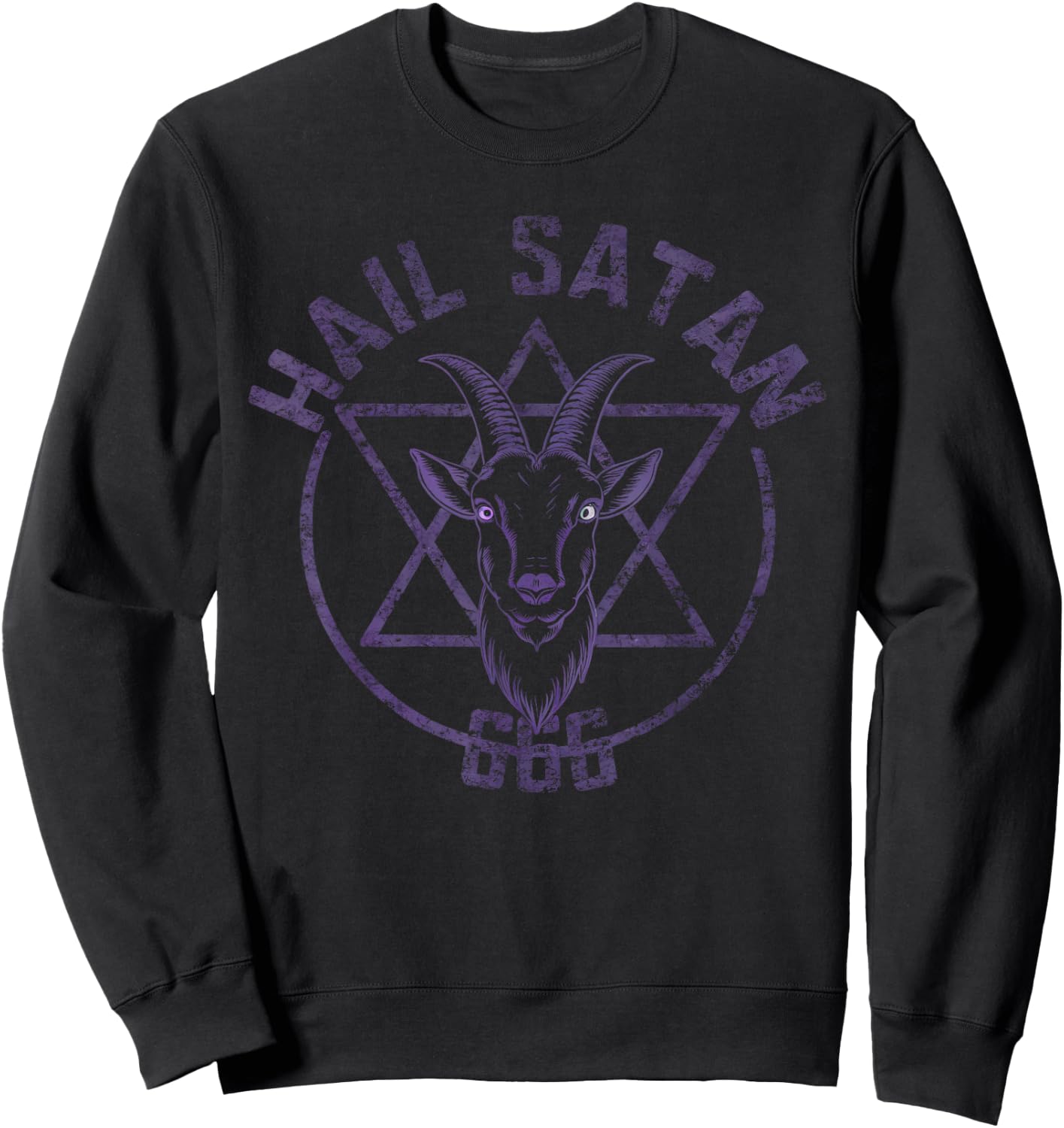 Hail Satan Satanism Satanic Occultism Sweatshirt - Sweatshirt | Black