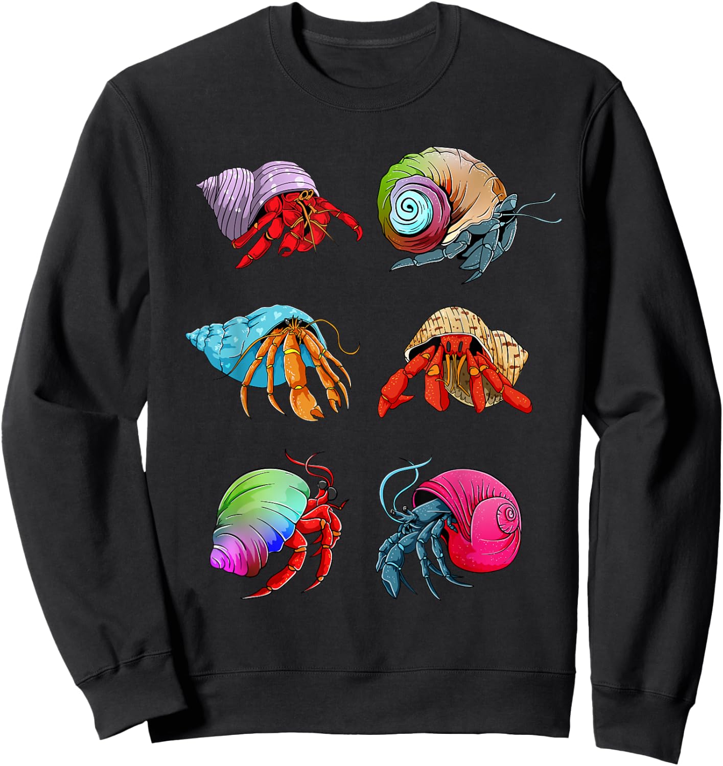 Hermit Crab Design for Hermit Crab Lovers Sweatshirt - Sweatshirt | Black