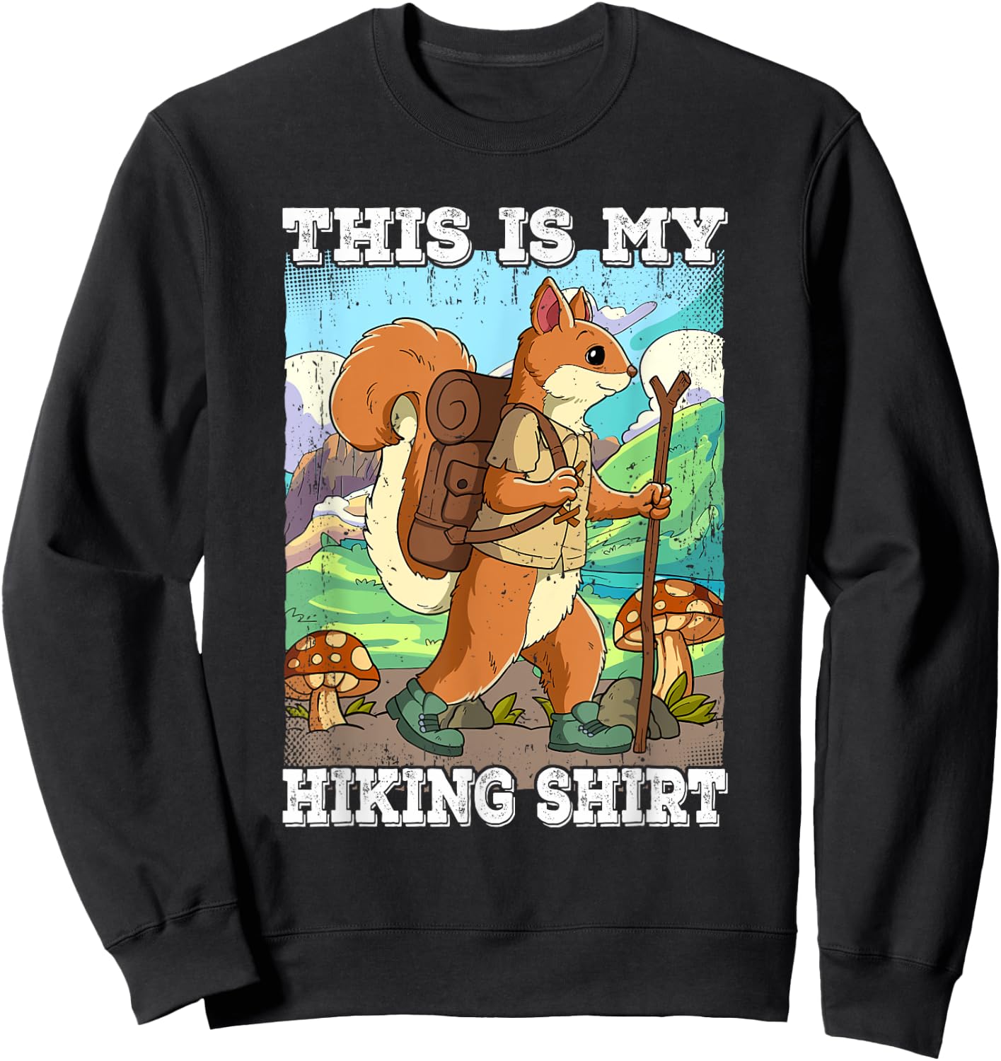 This Is My Hiking Sweatshirt - Sweatshirt | Black