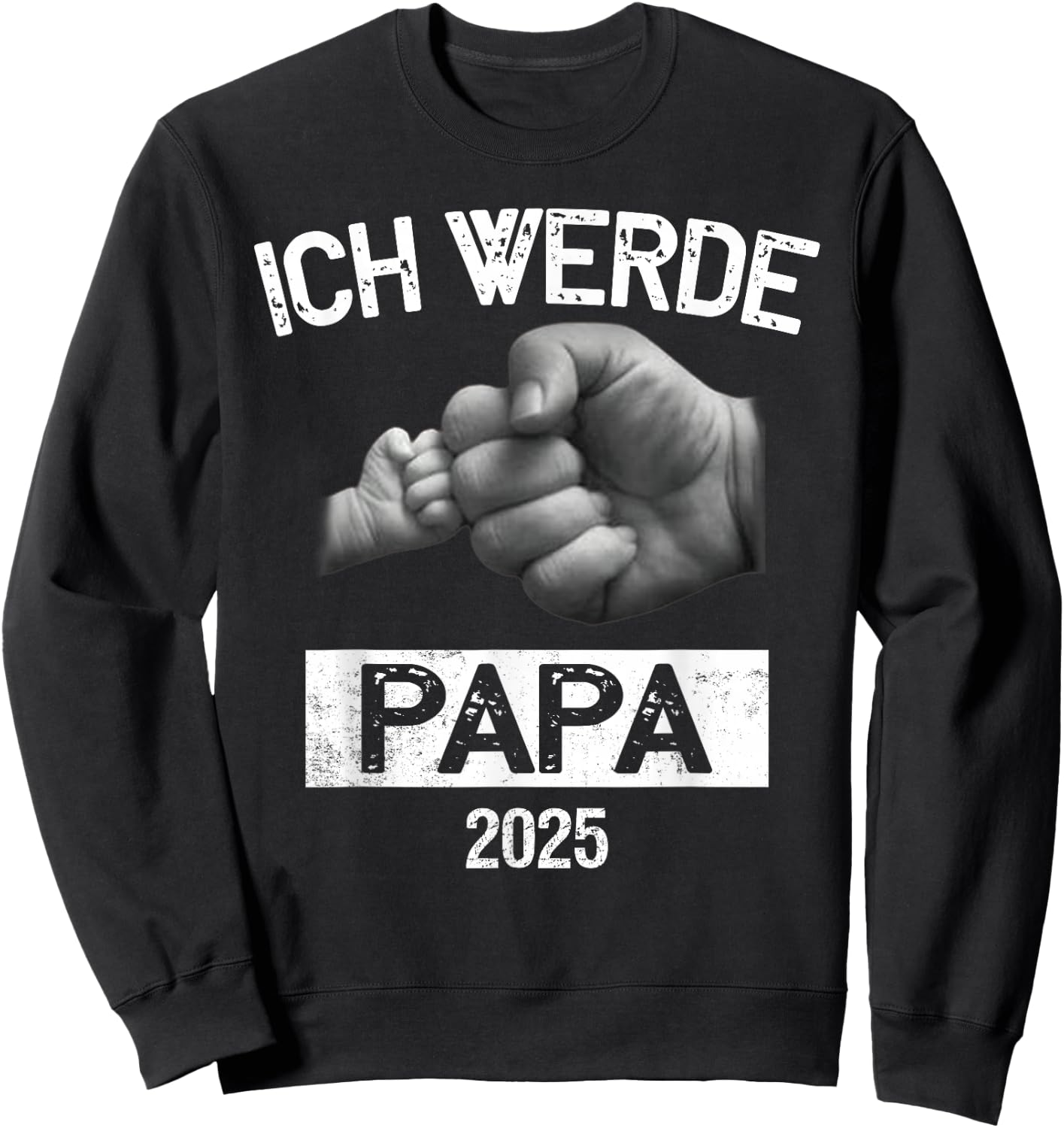 Ich werde Papa 2025 Ich werde bald Vater Sweatshirt - Sweatshirt | Black