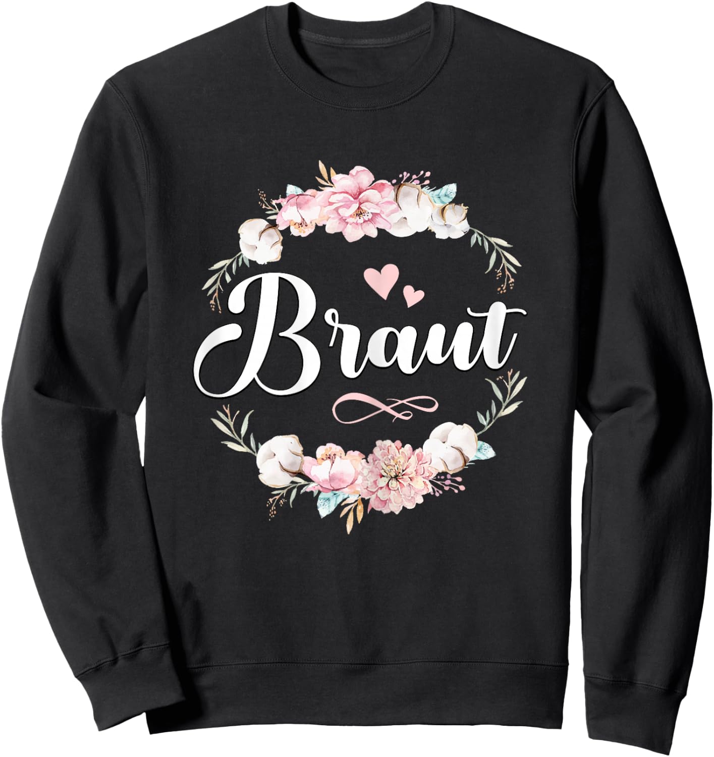 Women's Bridal JGA Women Bride Shirt Party Poltern Bridal , black Sweatshirt - Sweatshirt | Black