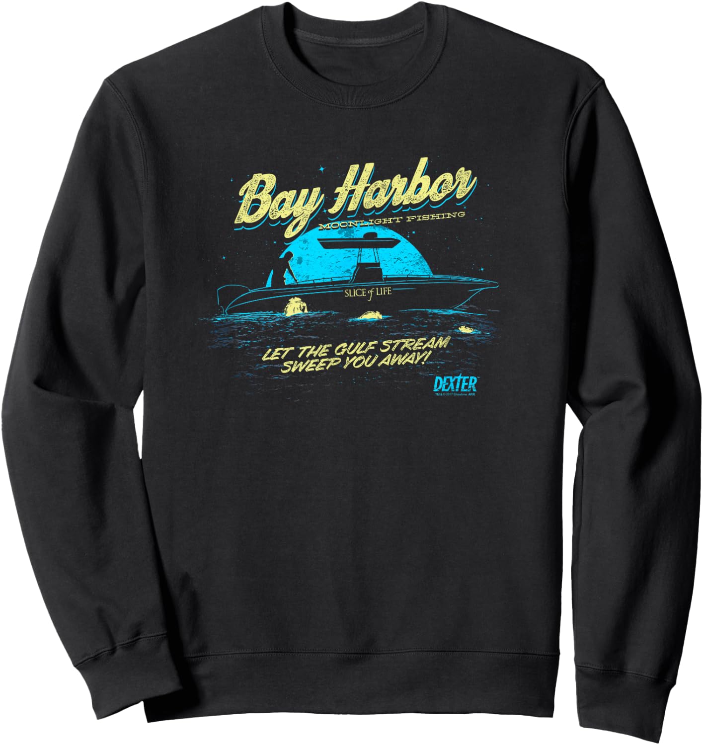 Dexter Moonlight Fishing , black Sweatshirt - Sweatshirt | Black