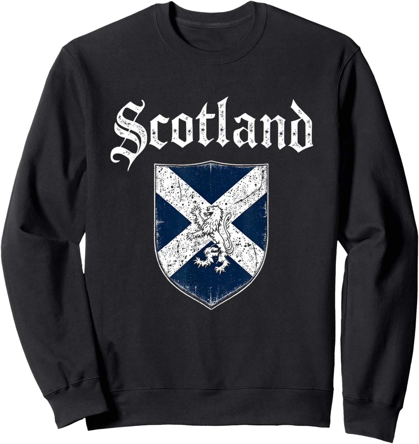 Scotland Vintage Scotland Sweatshirt - Sweatshirt | Black
