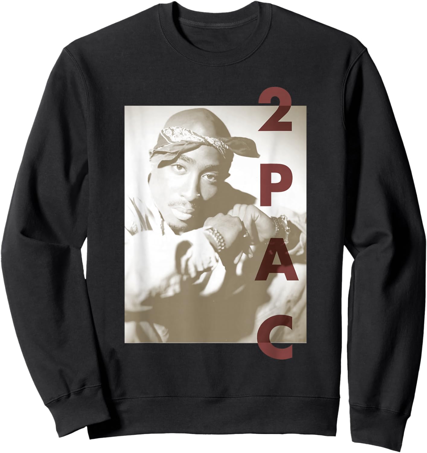 Tupac Tune In Sweatshirt - Sweatshirt | Black