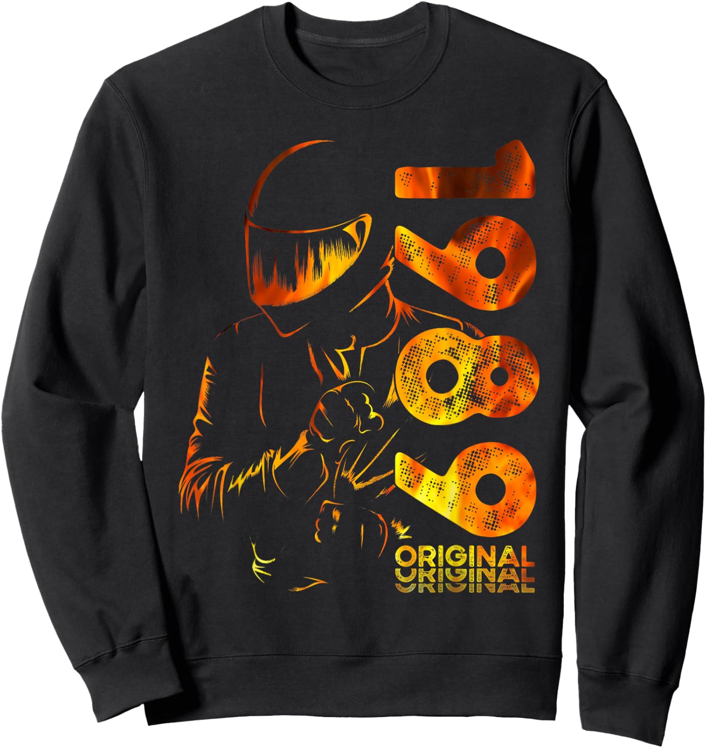 36e Anniversaire Homme Moto Motard Biker 1989 Sweatshirt - Sweatshirt | Black