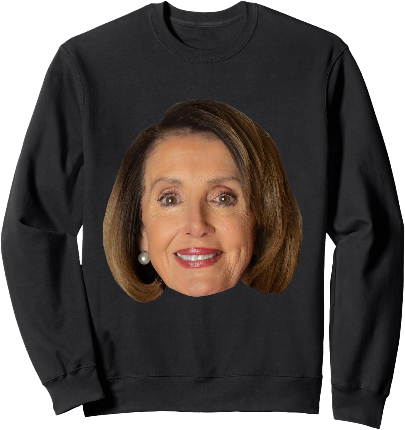 Nancy Pelosi Face Sweatshirt - Sweatshirt | Black