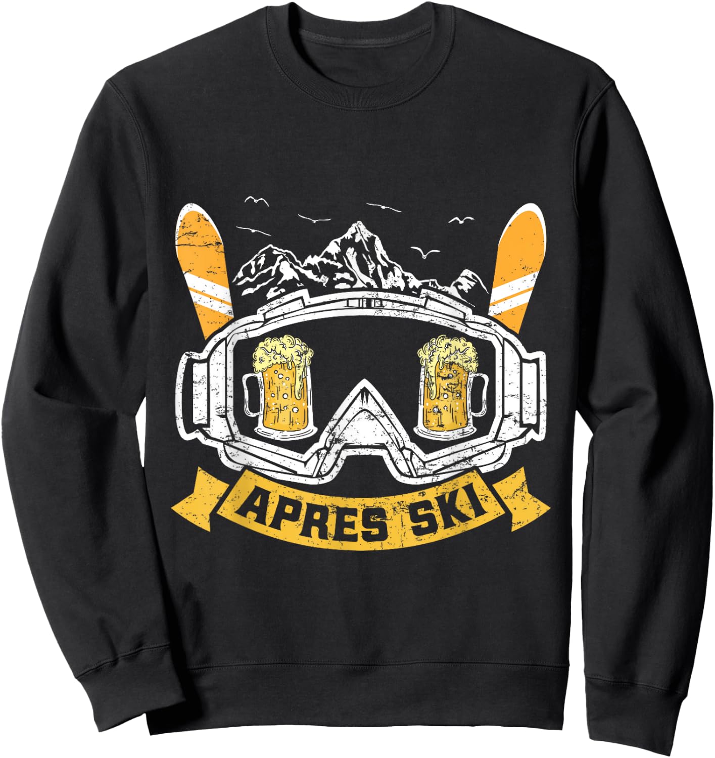 Apres-Ski Winter Sports , black Sweatshirt - Sweatshirt | Black