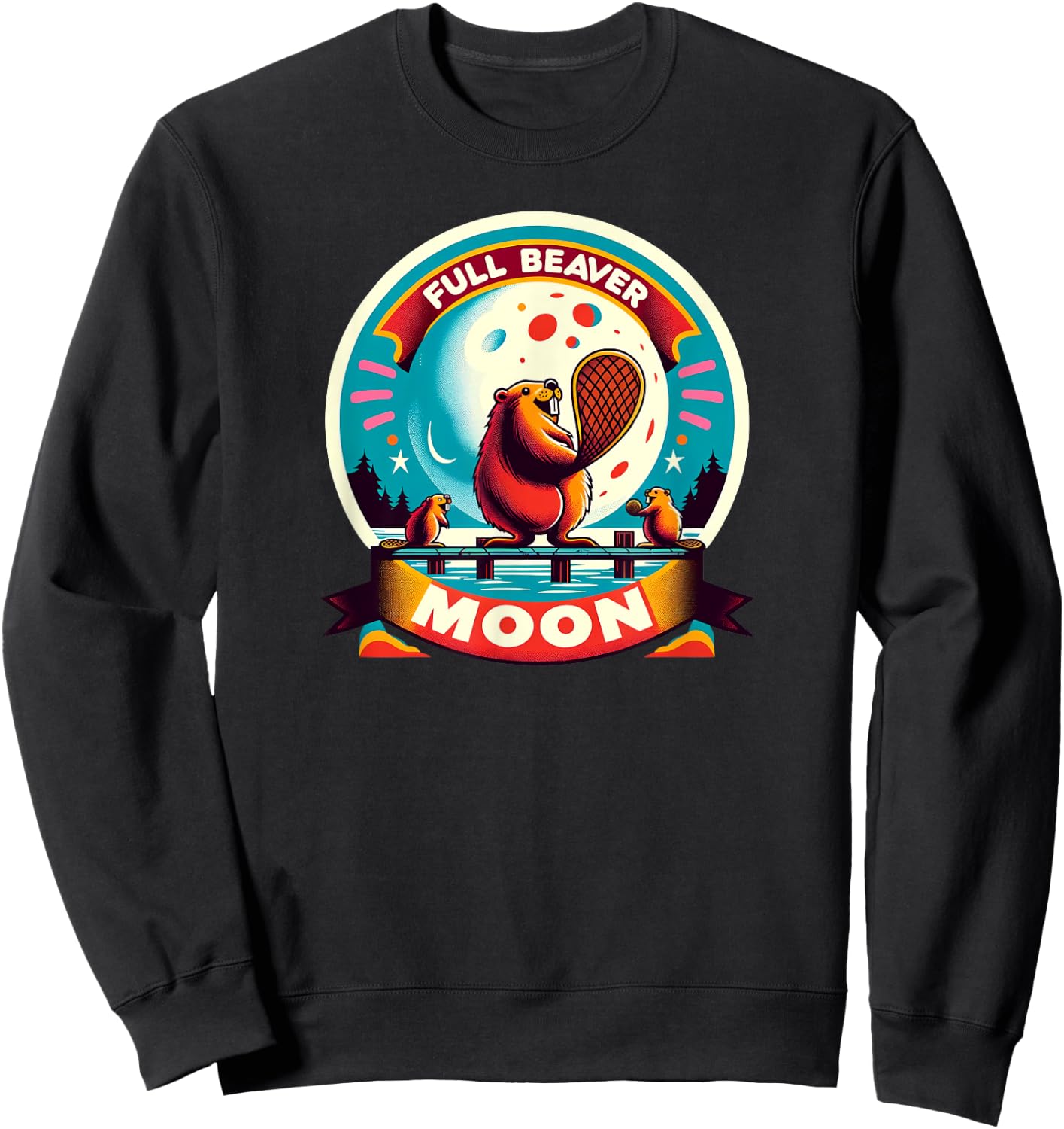 Full Beaver Moon Sweatshirt - Sweatshirt | Black