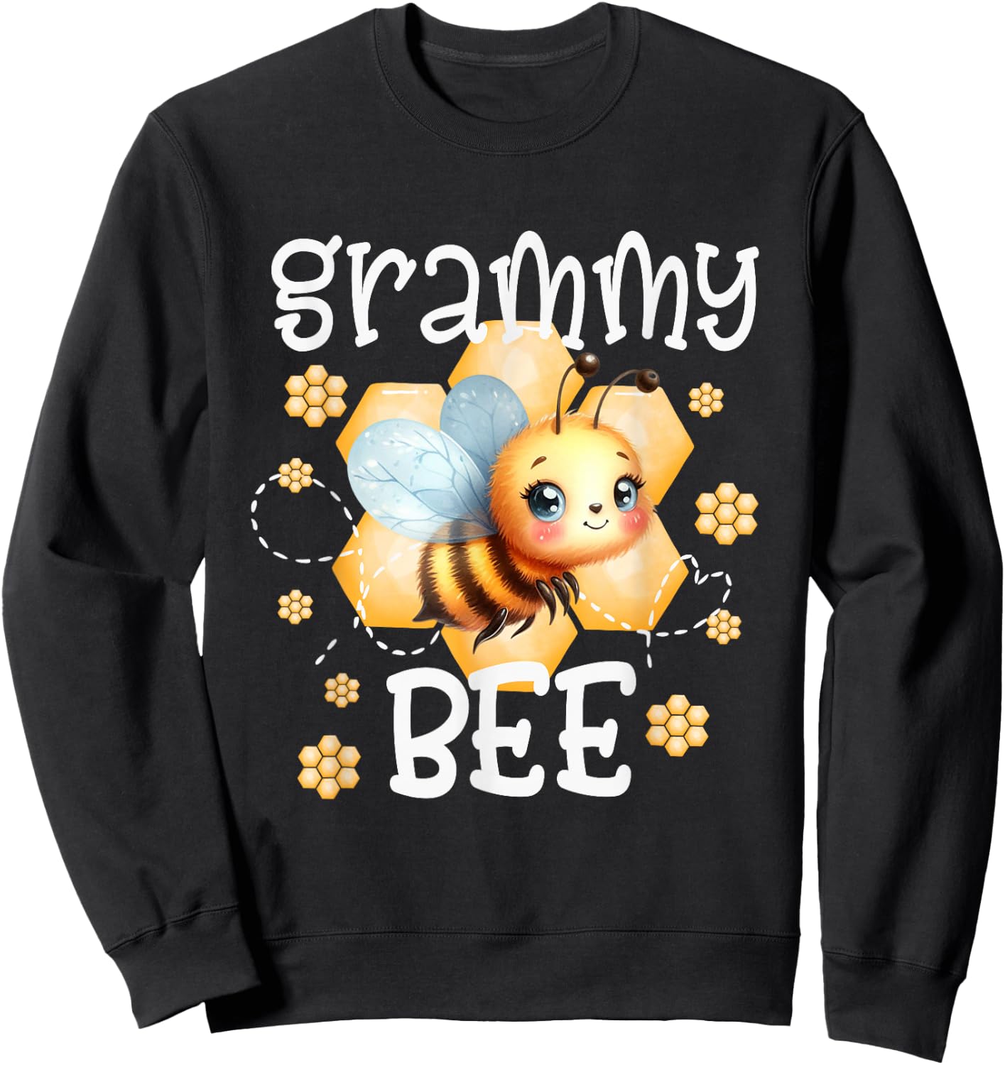 Bee Day Family Matching Birthday Party Shirt Grammy Sweatshirt - Sweatshirt | Black