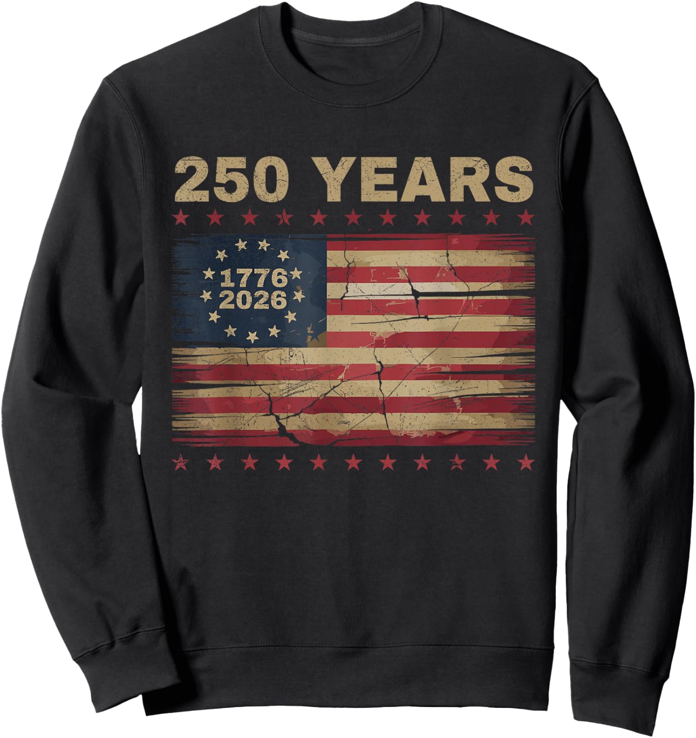 250th Anniversary USA Sweatshirt - Sweatshirt | Black