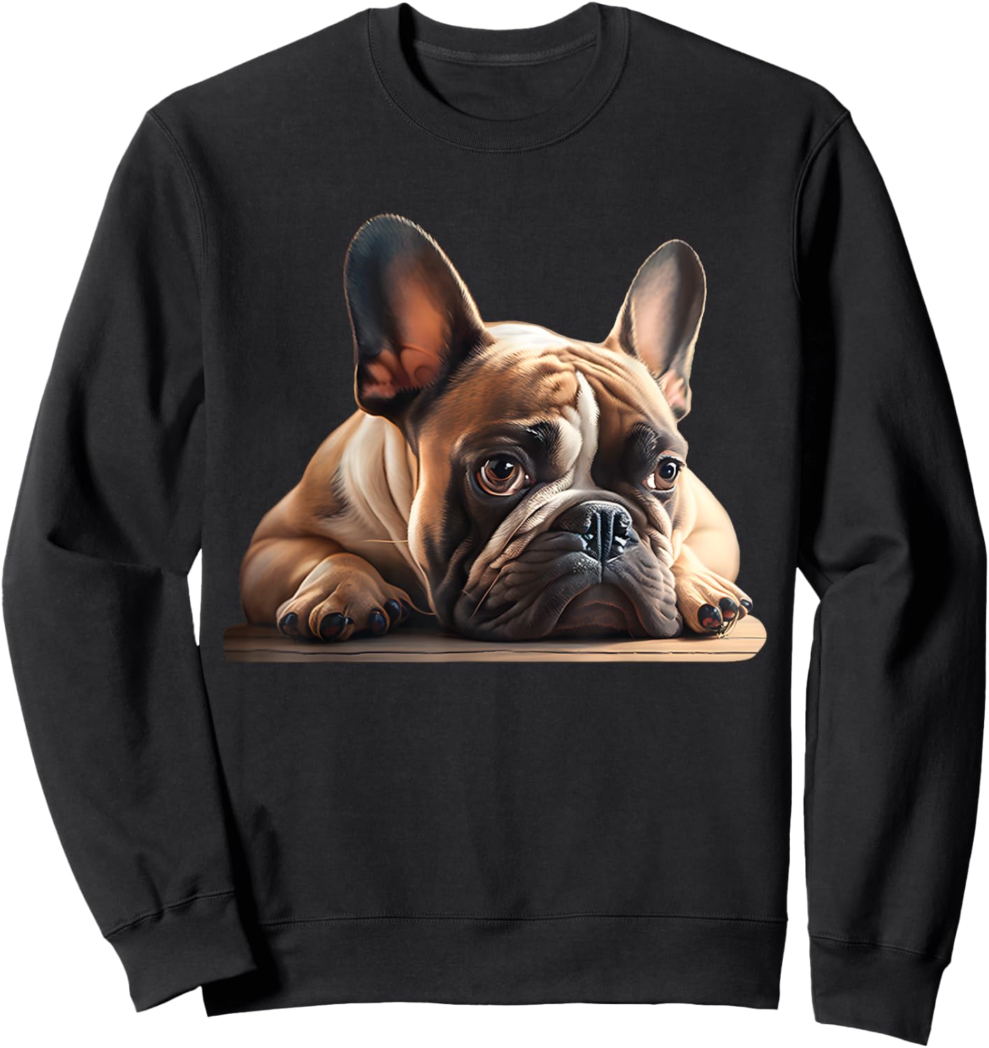 French Bulldog Kids Clothes Frenchie Dad Mom Sweatshirt - Sweatshirt | Black