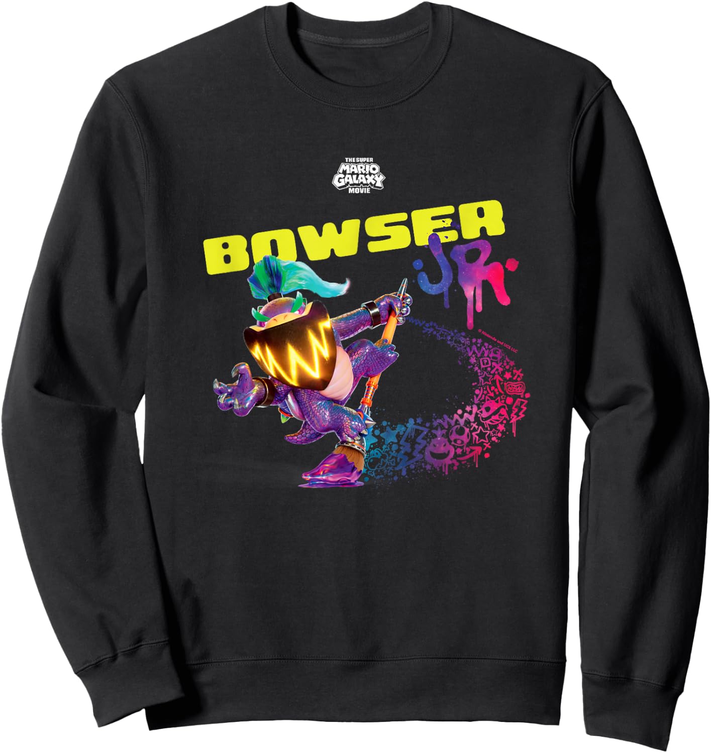 The Super Mario Galaxy Movie Wonder Bowser Jr. Sweatshirt - Sweatshirt | Black
