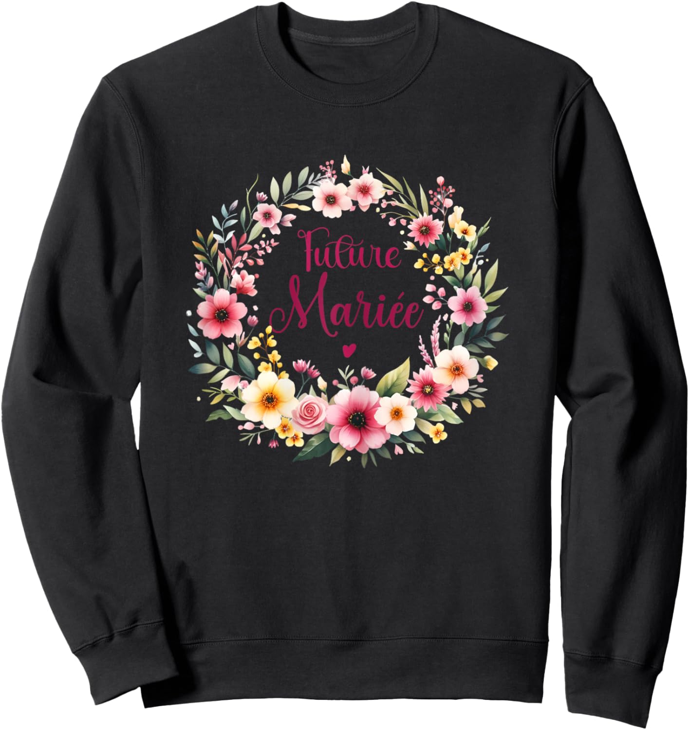 Evjf Future Bride Crown Evjf Terracotta Bride Future , white Sweatshirt - Sweatshirt | Black