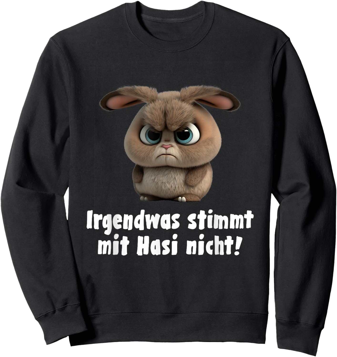 Hasi Spruch Lustig Geschenk I Hase I Kaninchen I Böses Hasi Sweatshirt - Sweatshirt | Black