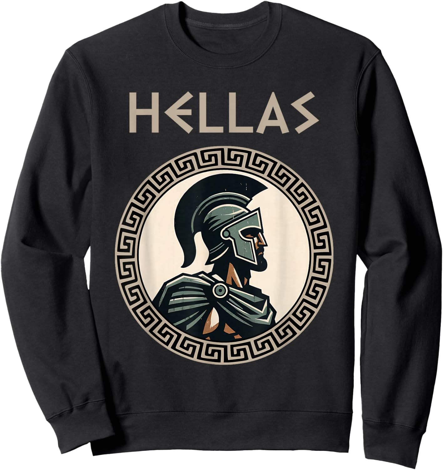 Hellas, griechischer Hoplit, Geschichte des antiken Sweatshirt - Sweatshirt | Black