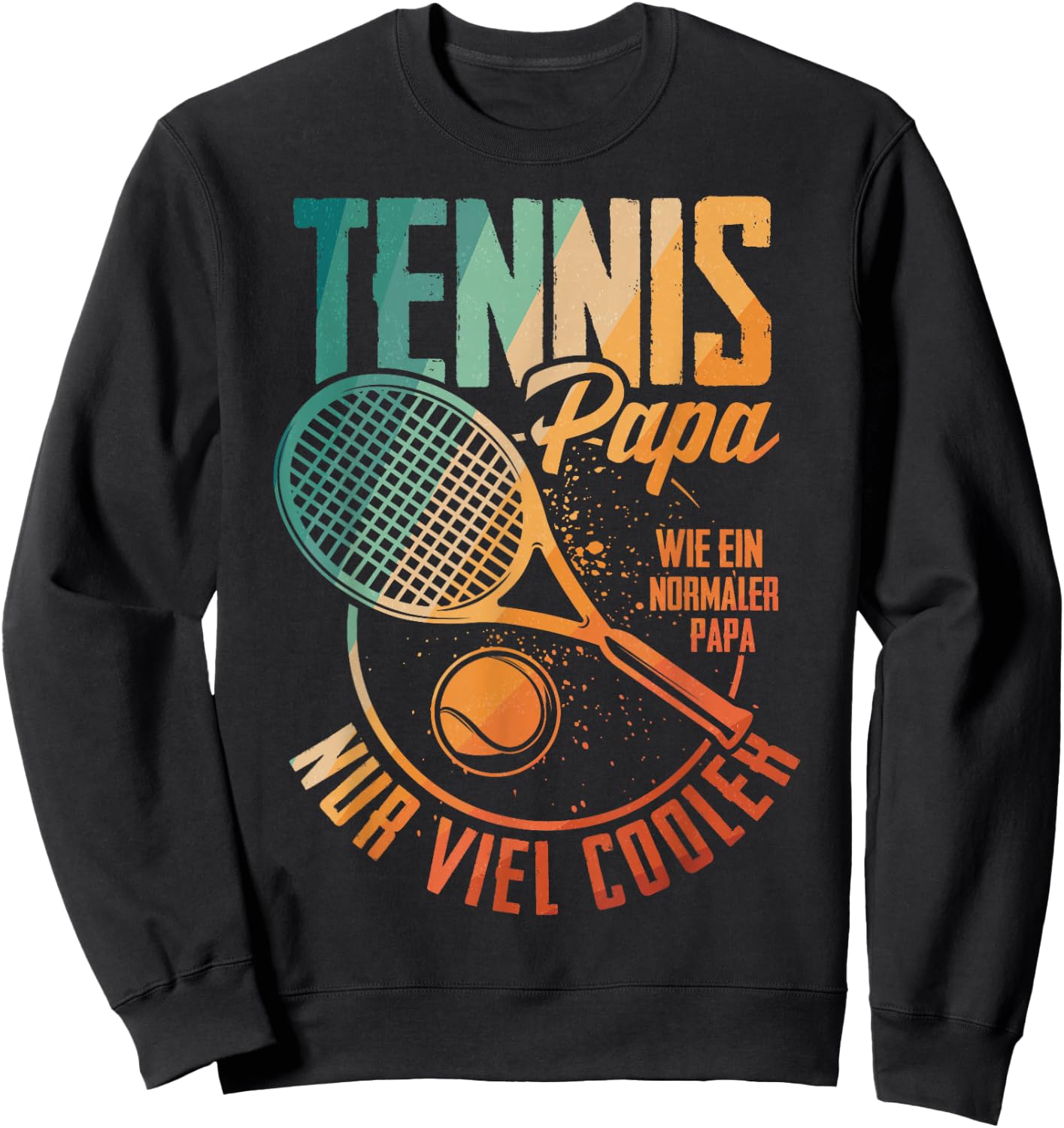 Tennis Papa Nur Cooler Vater Tennisspieler Vatertag Sweatshirt - Sweatshirt | Black